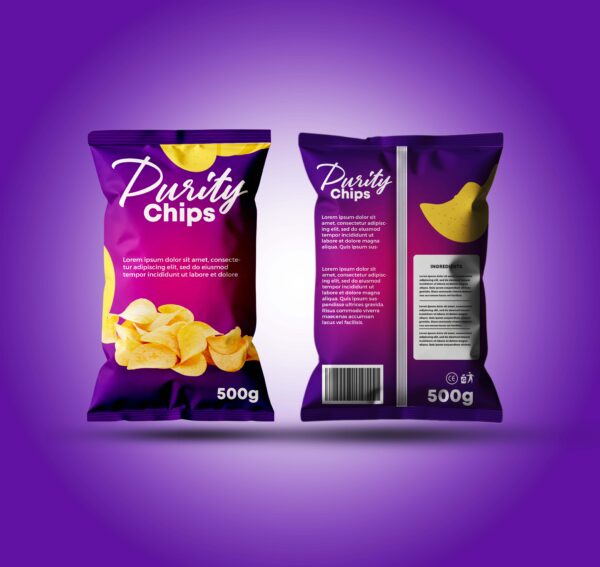 Potato Chips Packaging Mockup
