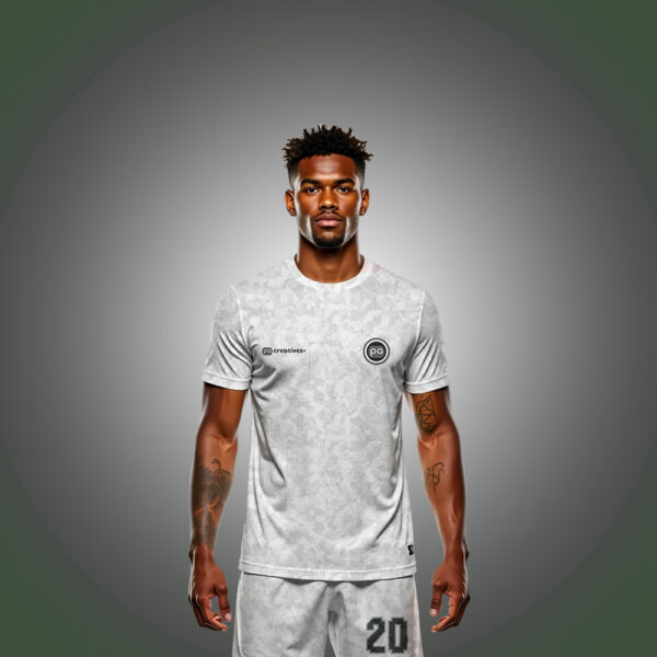Man Jersey & Shorts Front Mockup